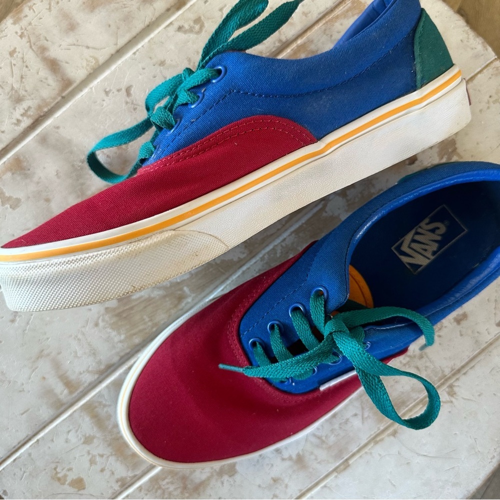 Vans Kids Primary Block Era Skate Shoes